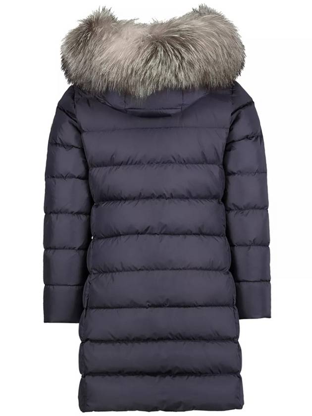 Abelle Long Down Jacket Padding Night Blue - MONCLER - BALAAN 4