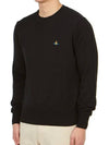 ORB Embroidered Crew Neck Knit Top Black - VIVIENNE WESTWOOD - BALAAN 4