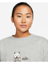 Women s Crew Neck Sweatshirt FJ1022 063 L XL Asian Fit - NIKE - BALAAN 3