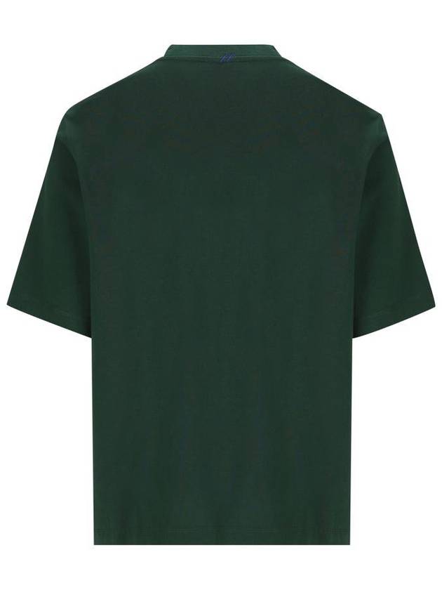 EKD Logo Patch Jersey Short Sleeve T-Shirt Green - BURBERRY - BALAAN 3