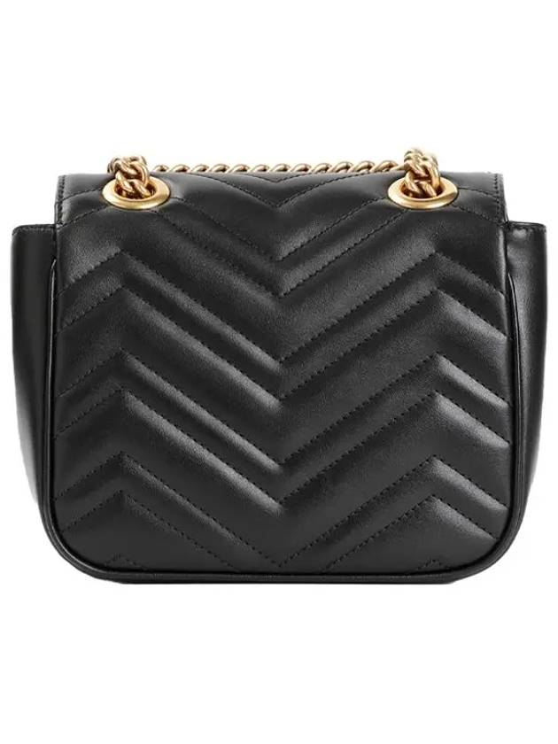 GG Marmont Matelasse Small Shoulder Bag Black - GUCCI - BALAAN 5