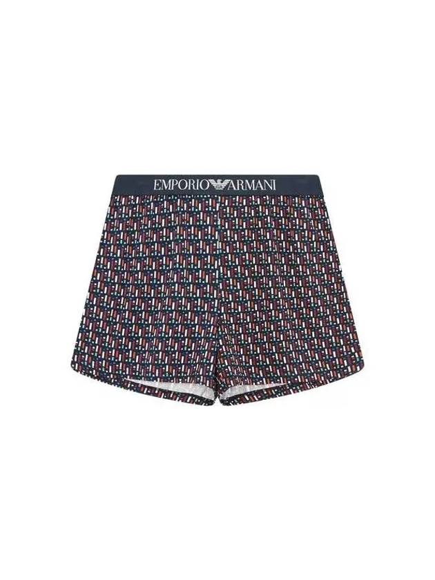 UNDERWEAR Men s Logo Banding Patterned Cotton Trunk Marine 271314 - EMPORIO ARMANI - BALAAN 1