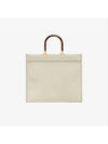 Sunshine Logo Medium Tote Bag Light Green - FENDI - BALAAN 4