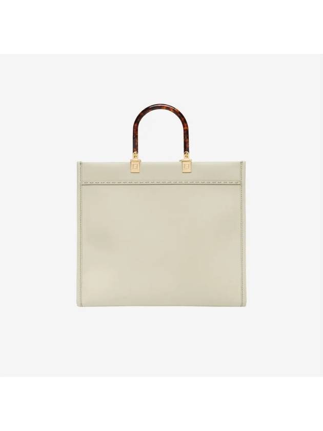 Sunshine Logo Medium Tote Bag Light Green - FENDI - BALAAN 4