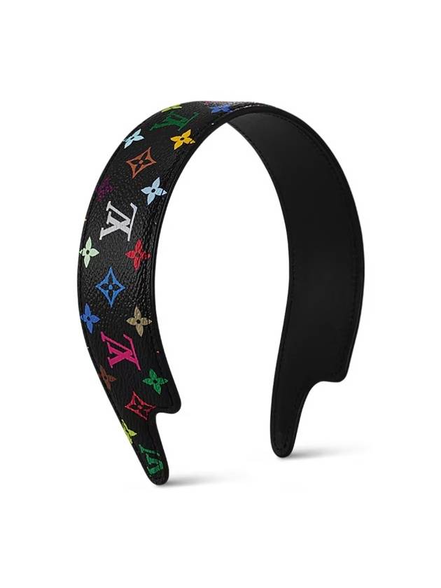 Monogram Multicolor Lv Outline Headband Black - LOUIS VUITTON - BALAAN 2