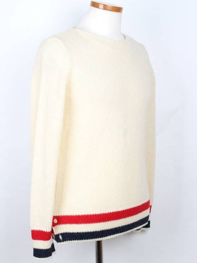 RWB striped boat neck pullover knit 38 - THOM BROWNE - BALAAN 2