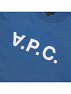 VPC Logo Organic Cotton Short Sleeve T-Shirt Blue - A.P.C. - BALAAN 6