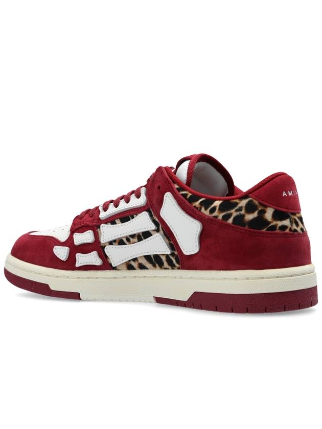 Amiri Sneakers Leopard Skel Top, Women's, Red - AMIRI - BALAAN 5