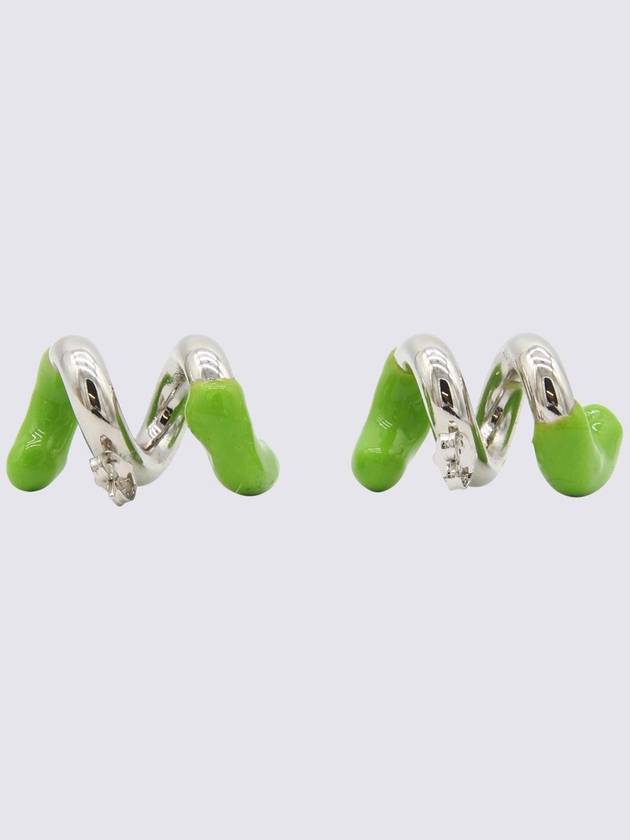 Fusillo Logo Engraved Earrings Green - SUNNEI - BALAAN 3