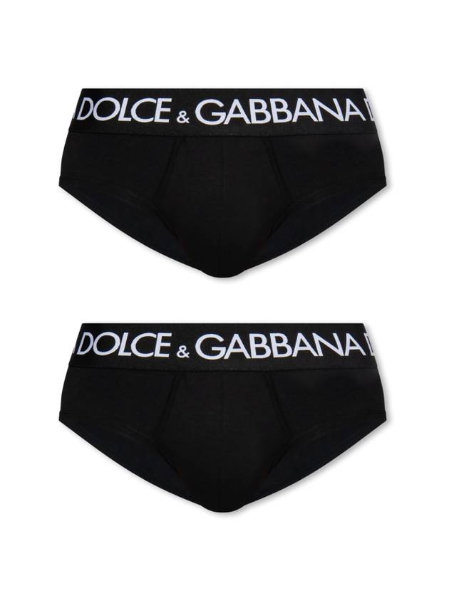 23 fw Black Cotton Briefs M9D69JONN97N0000 B0480428693 - DOLCE&GABBANA - BALAAN 1