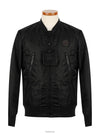 ISTITUTIONAL Nylon Bomber Jacket Black - PHILIPP PLEIN - BALAAN 3