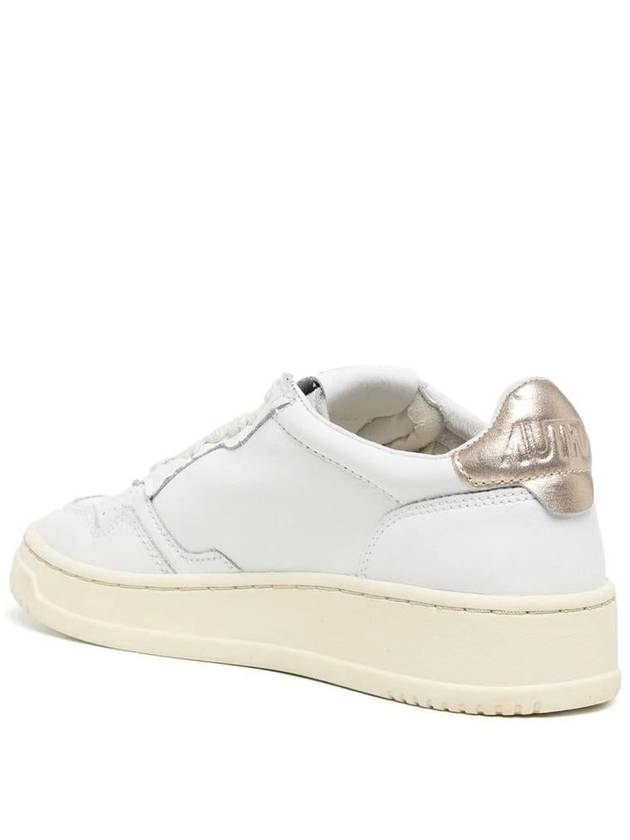 Medalist Goatskin Low Top Sneakers Gold White - AUTRY - BALAAN 3