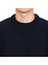 Donegal 4-Bar Striped Crew Neck Wool Knit Top Navy - THOM BROWNE - BALAAN 9