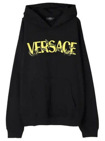 Barocco Silhouette Logo Hoodie Men - VERSACE - BALAAN 1