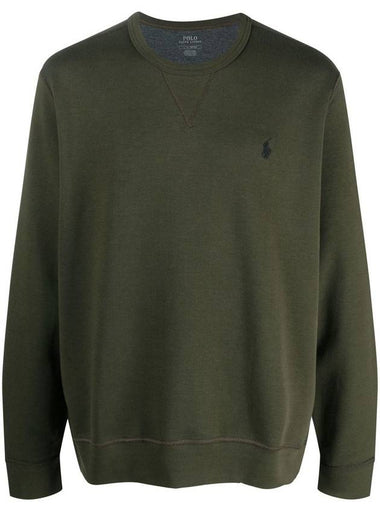 Embroidered Pony Logo Sweatshirt Olive - POLO RALPH LAUREN - BALAAN 1