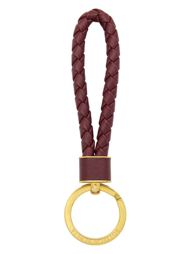 Intrecciato Lambskin Key Holder Brown - BOTTEGA VENETA - BALAAN 2