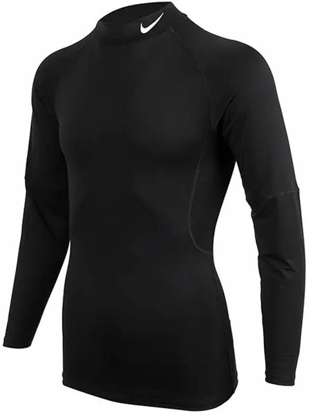 Pro Dri-Fit Fitness Mock Neck Long Sleeve T-Shirt Black - NIKE - BALAAN 3