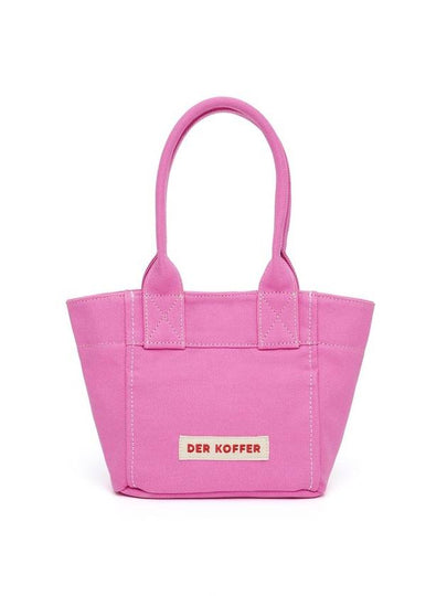 Shopper Canvas Mini Tote Bag Pink - DER KOFFER - BALAAN 2