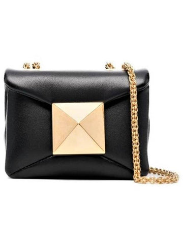 Onestud micro mini chain shoulder bag - VALENTINO - BALAAN 1