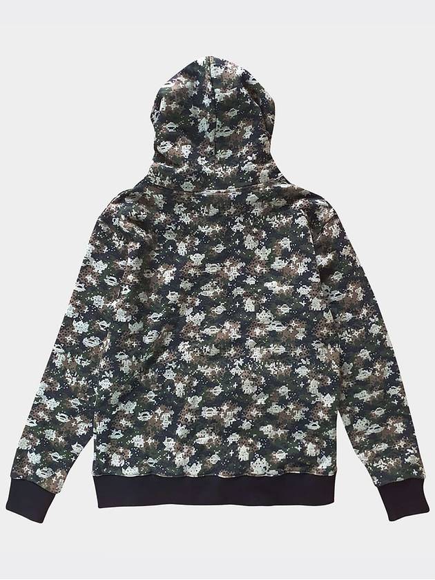 Pixel camo Hoodie Zip up Gray - AOX - BALAAN 6