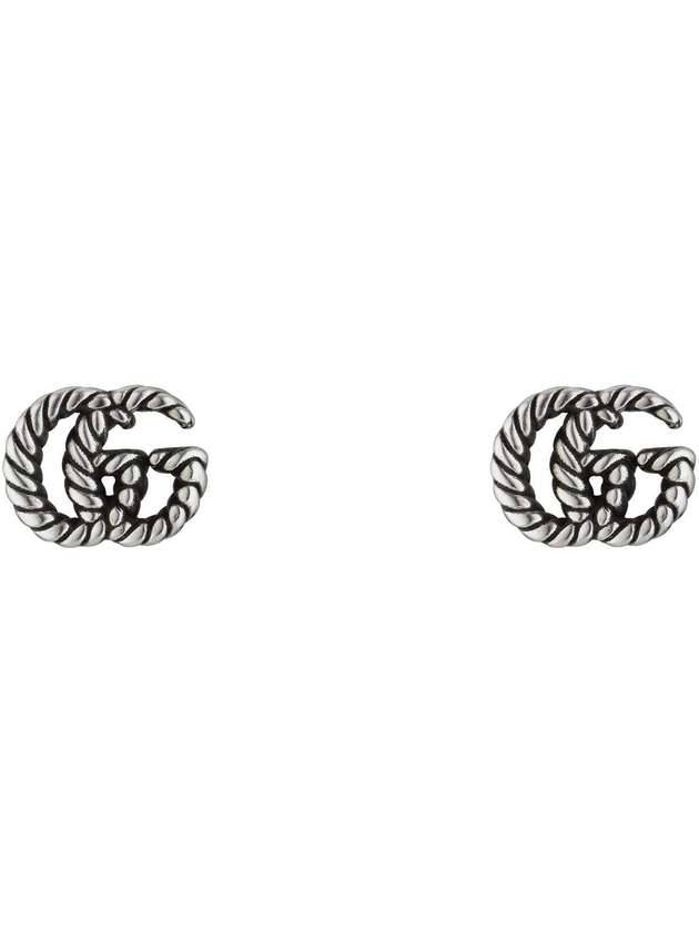 Double G Earrings Silver - GUCCI - BALAAN 1