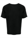 Pleated Fabric Short Sleeve T-Shirt Black - ISSEY MIYAKE - BALAAN 2