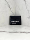 FOR CARDS printing card wallet black - OFF WHITE - BALAAN 8