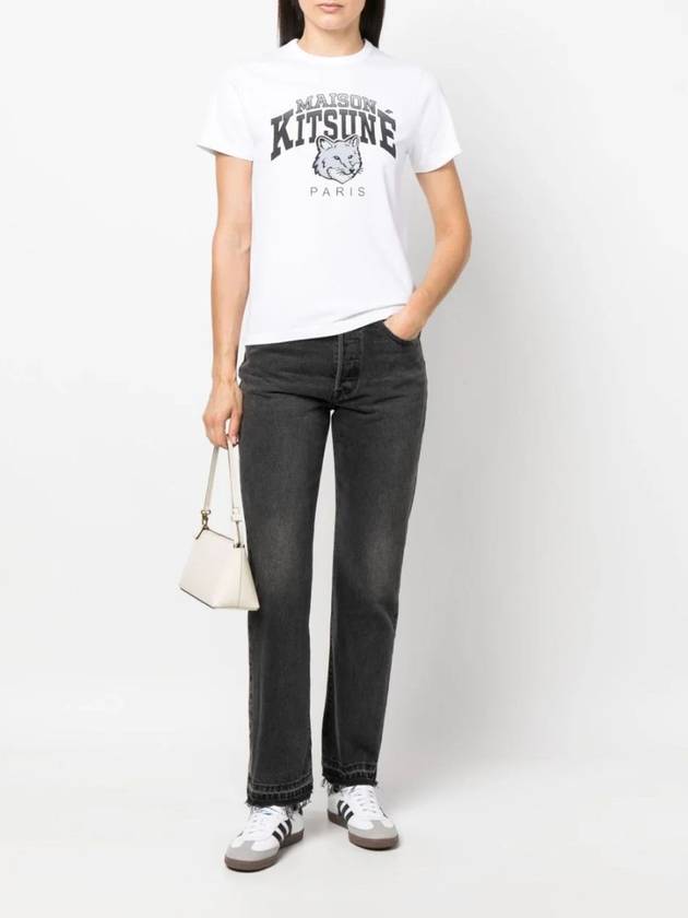 Campus Fox Classic Short Sleeve T-Shirt White - MAISON KITSUNE - BALAAN 3