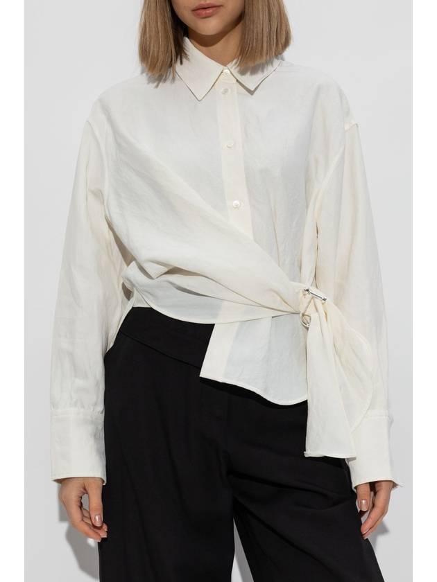 JW Anderson Shirt With Appliqué, Women's, Cream - JW ANDERSON - BALAAN 3