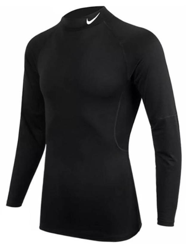 Pro Dri-Fit Fitness Mock Neck Long Sleeve T-Shirt Black - NIKE - BALAAN 3