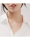 Return To Tiffany Double Heart Pendant Necklace Silver - TIFFANY & CO. - BALAAN 5