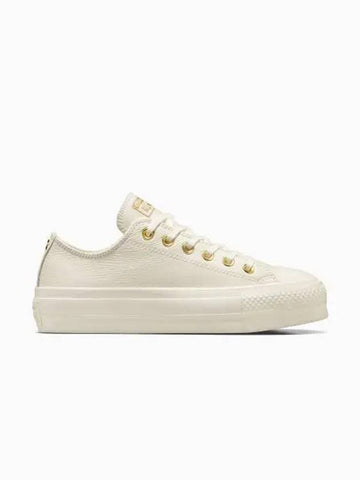 Chuck Taylor All Star Lift Gold Egglet Low Top Sneakers Cream - CONVERSE - BALAAN 1