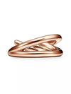 Tiffany Note Double Low Ring Rose Gold 70153262 - TIFFANY & CO. - BALAAN 3