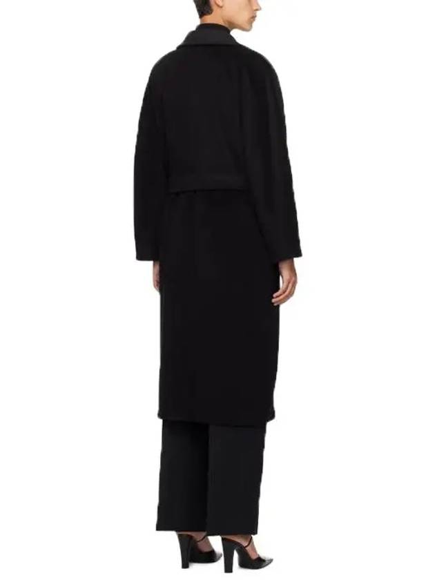 Tan Madame Wool Coat Black 241118F059004 - MAX MARA - BALAAN 4