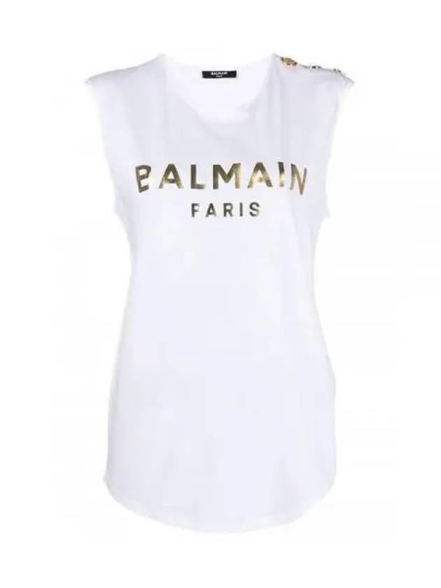 Logo Sleeveless White - BALMAIN - BALAAN 2