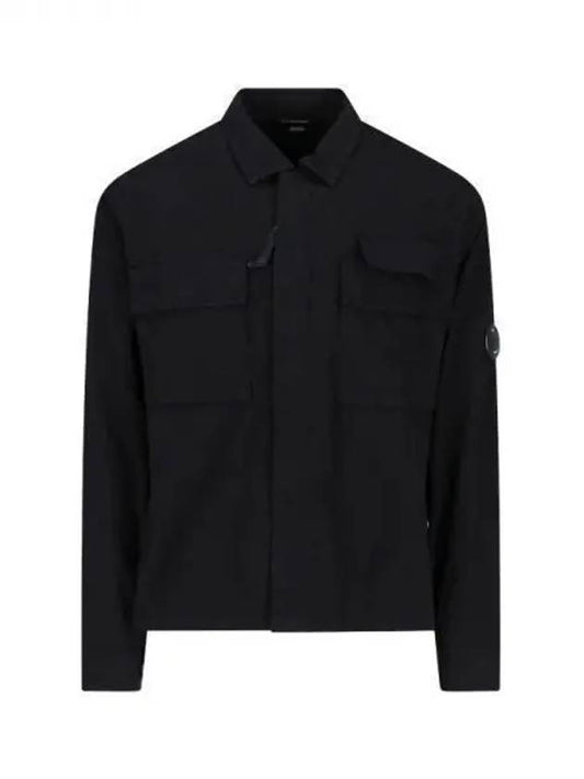 Gabardine Long Sleeve Shirt Black - CP COMPANY - BALAAN 2