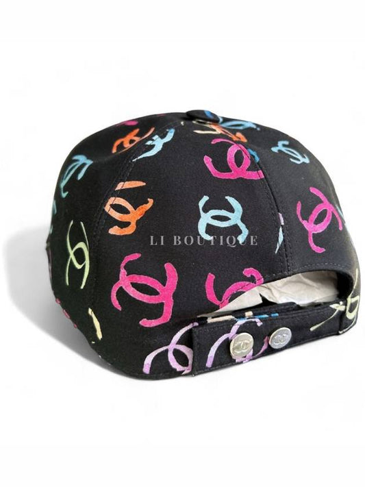 CC logo multi color ball cap black unisex - CHANEL - BALAAN 2