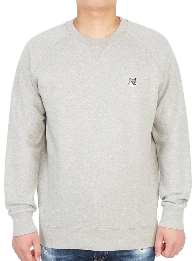 Grey Fox Head Patch Classic Sweatshirt Grey Melange - MAISON KITSUNE - BALAAN 2