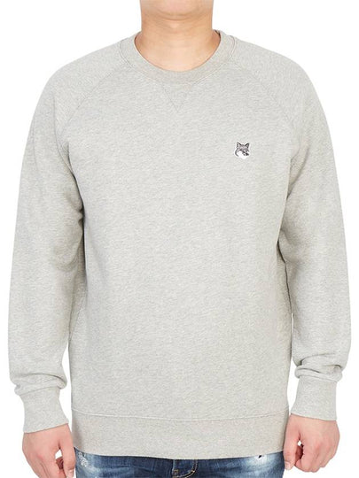 Grey Fox Head Patch Classic Sweatshirt Grey Melange - MAISON KITSUNE - BALAAN 2