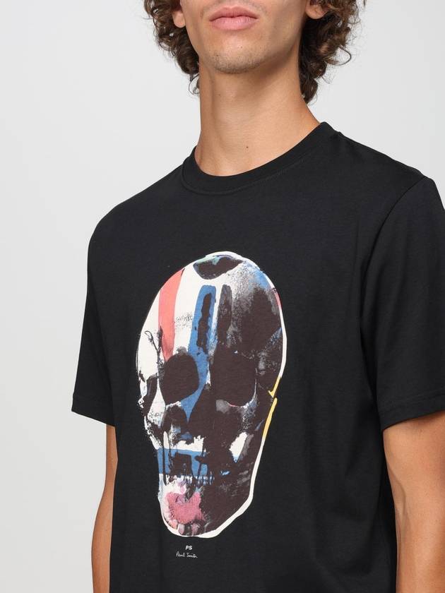 T-shirt Skull PS Paul Smith in cotone organico con stampa grafica - PAUL SMITH - BALAAN 3