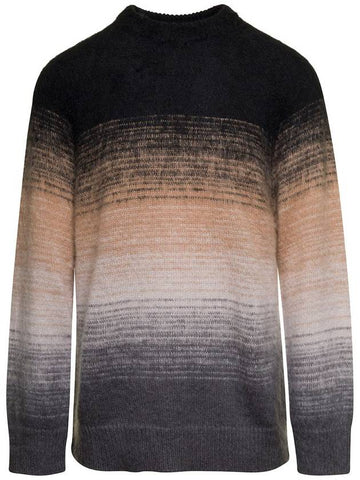 Multicolor Crewneck Sweater In Mohair Blend Man - LANEUS - BALAAN 1