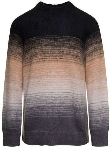 Multicolor Crewneck Sweater In Mohair Blend Man - LANEUS - BALAAN 1