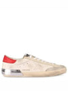 Superstar Leather Red Tab Low Top Sneakers White - GOLDEN GOOSE - BALAAN 2