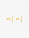 30 Montaigne Stud Earrings Gold - DIOR - BALAAN 5