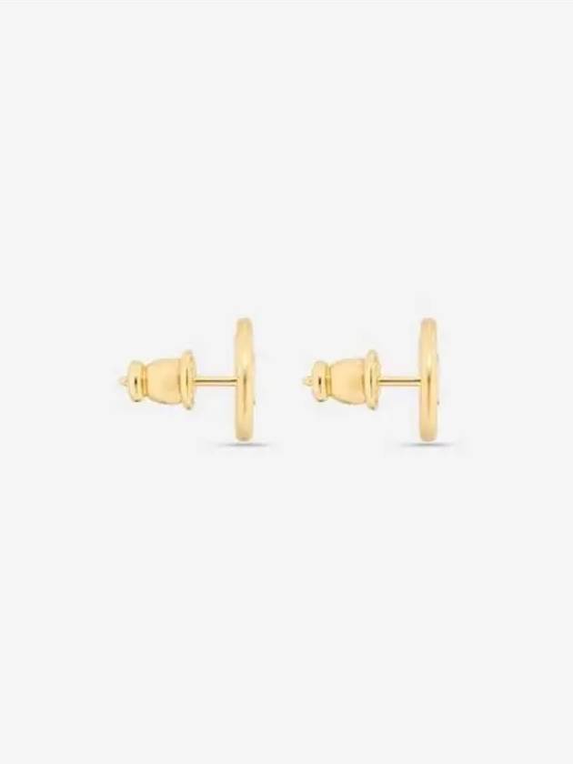 30 Montaigne Stud Earrings Gold - DIOR - BALAAN 5