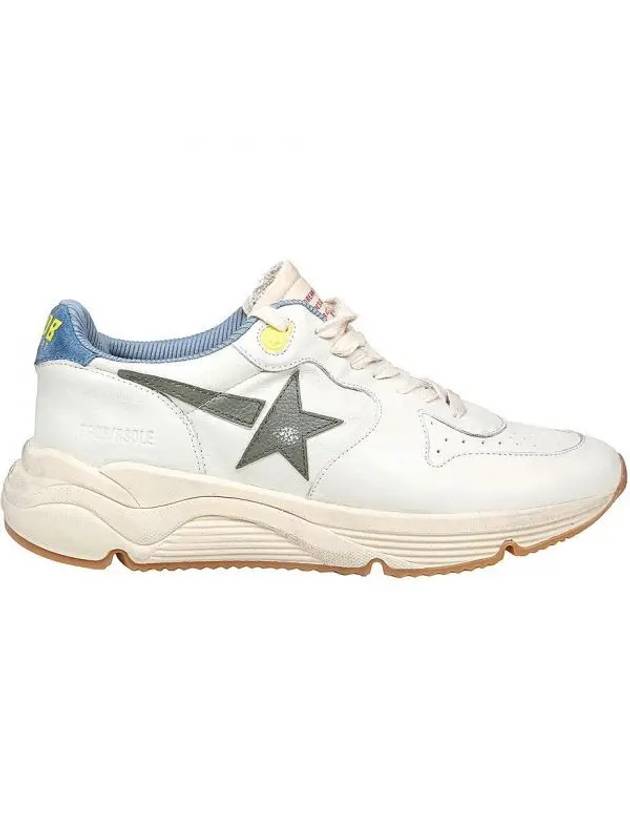 Men's Star Patch Running Low Top Sneakers White Green - GOLDEN GOOSE - BALAAN 2