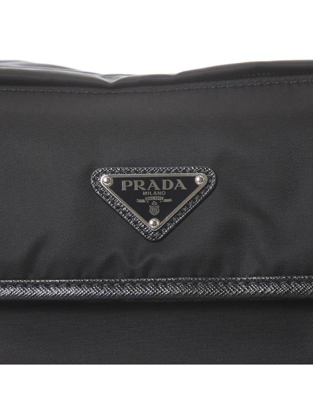 Triangle Logo Re-Nylon Cross Bag Black - PRADA - BALAAN 5