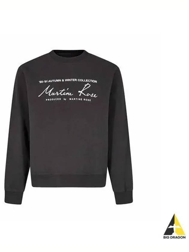 Logo Lettering Sweatshirt Black CMRSS27601FL - MARTINE ROSE - BALAAN 1