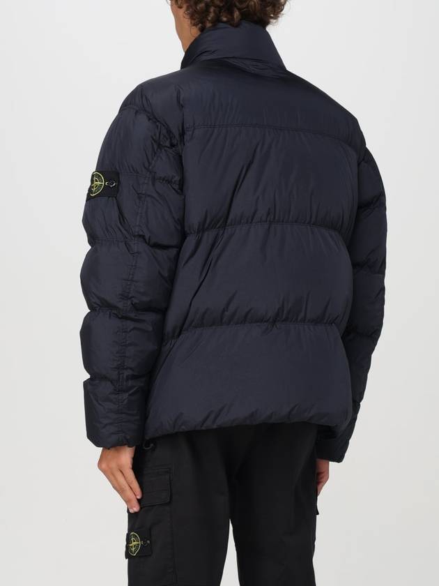 Garment Dyed Crinkle Reps Down Padding Navy - STONE ISLAND - BALAAN 3