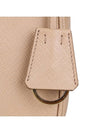 Re-Edition Saffiano Leather Mini Bag Cameo Beige - PRADA - BALAAN 10